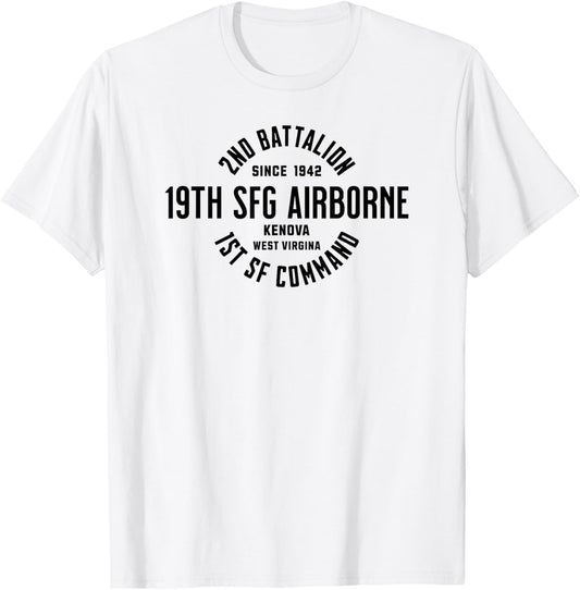 2nd Battalion 19th Special Forces Group 1st SFC Military Vet T-Shirt - T-Shirt | White