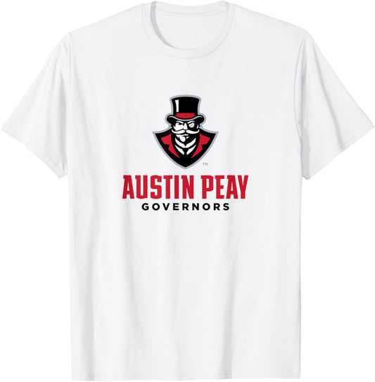 Austin Peay State University Governors Apparel Fans T-Shirt - T-Shirt | White