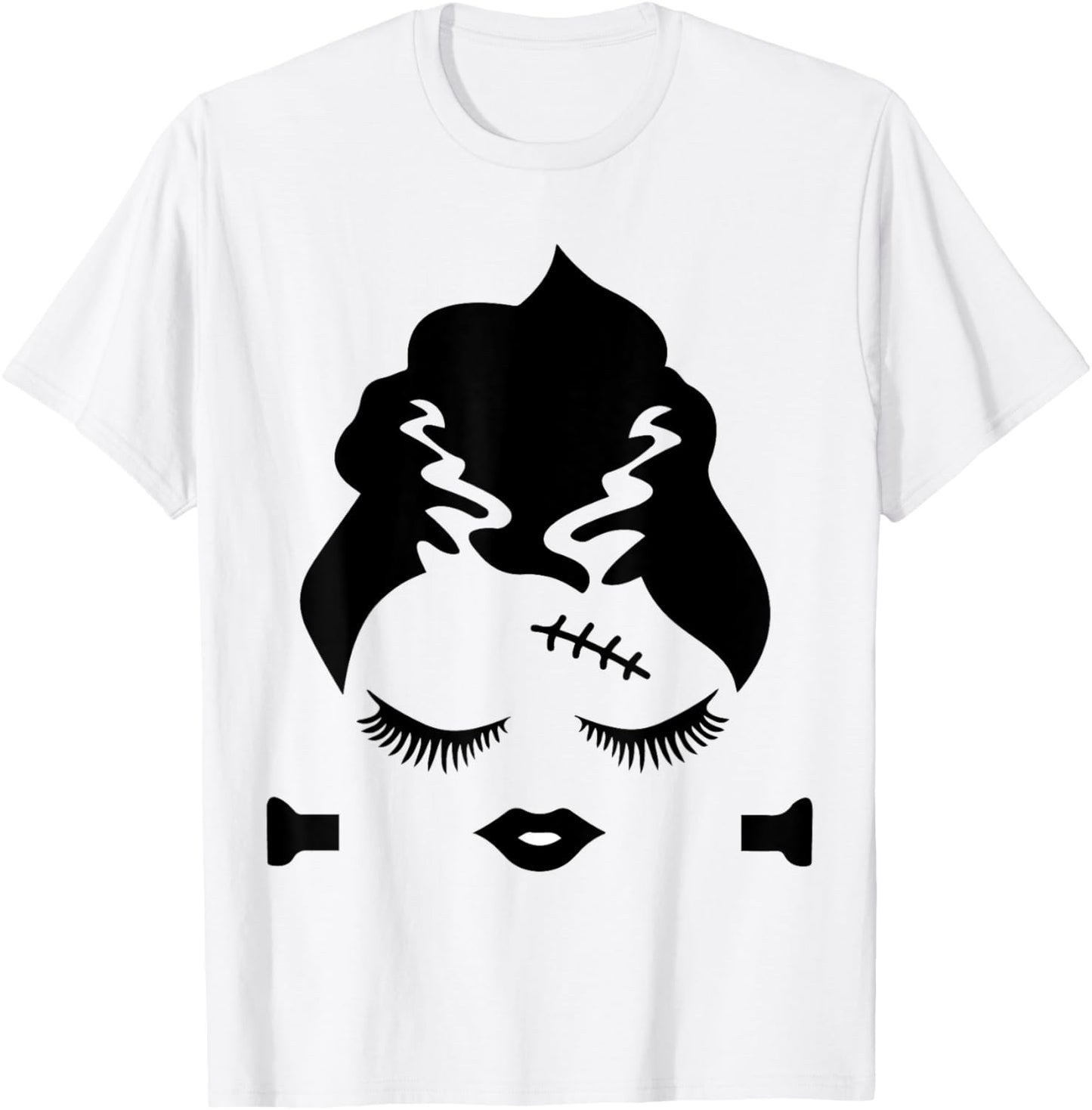 Bride of Frankenstein Monster Halloween Costume T-Shirt - T-Shirt | White