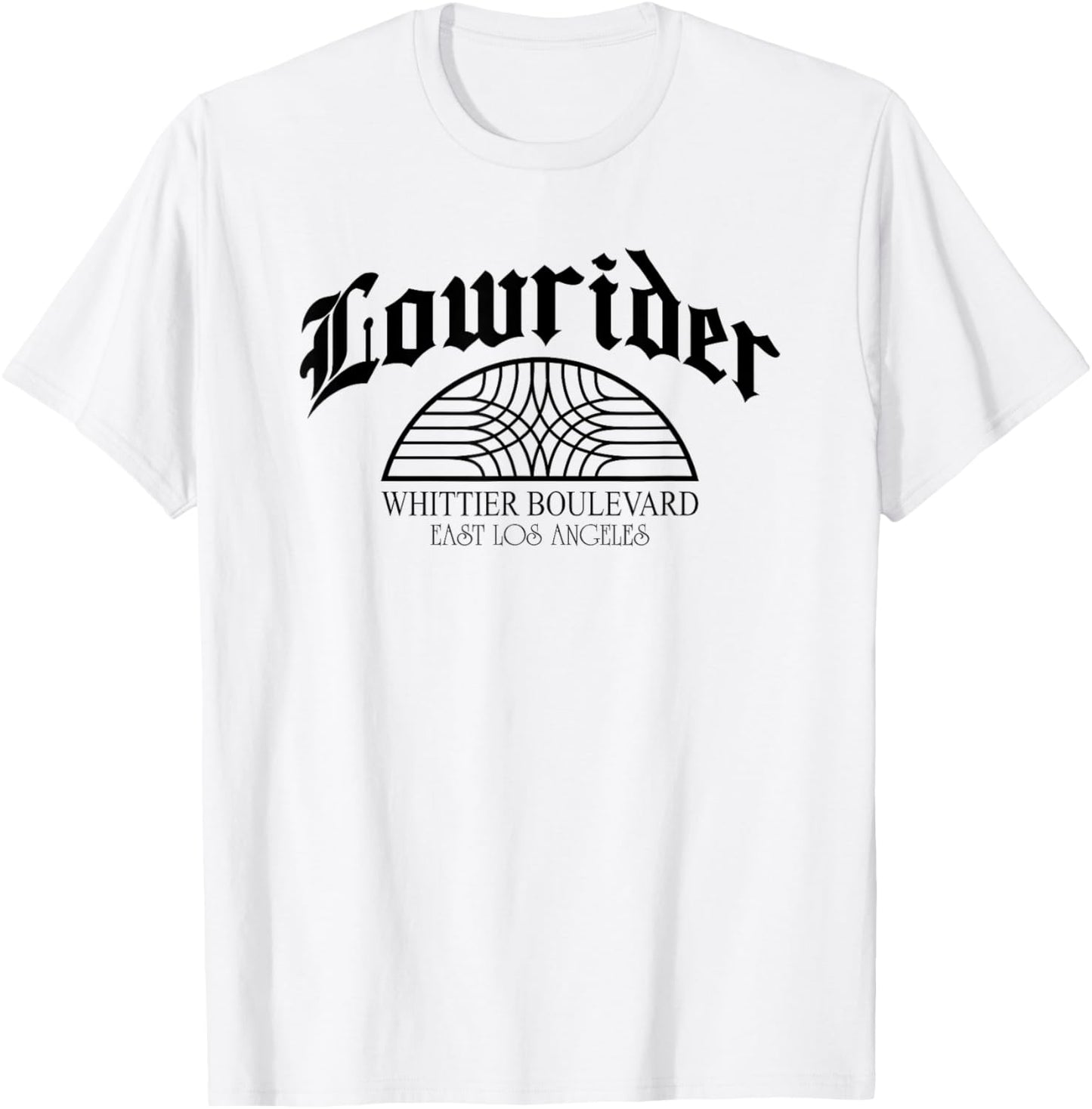 Lowrider Whittier Blvd Sign Retro Cholo Chicano Low Rider T-Shirt - T-Shirt | White