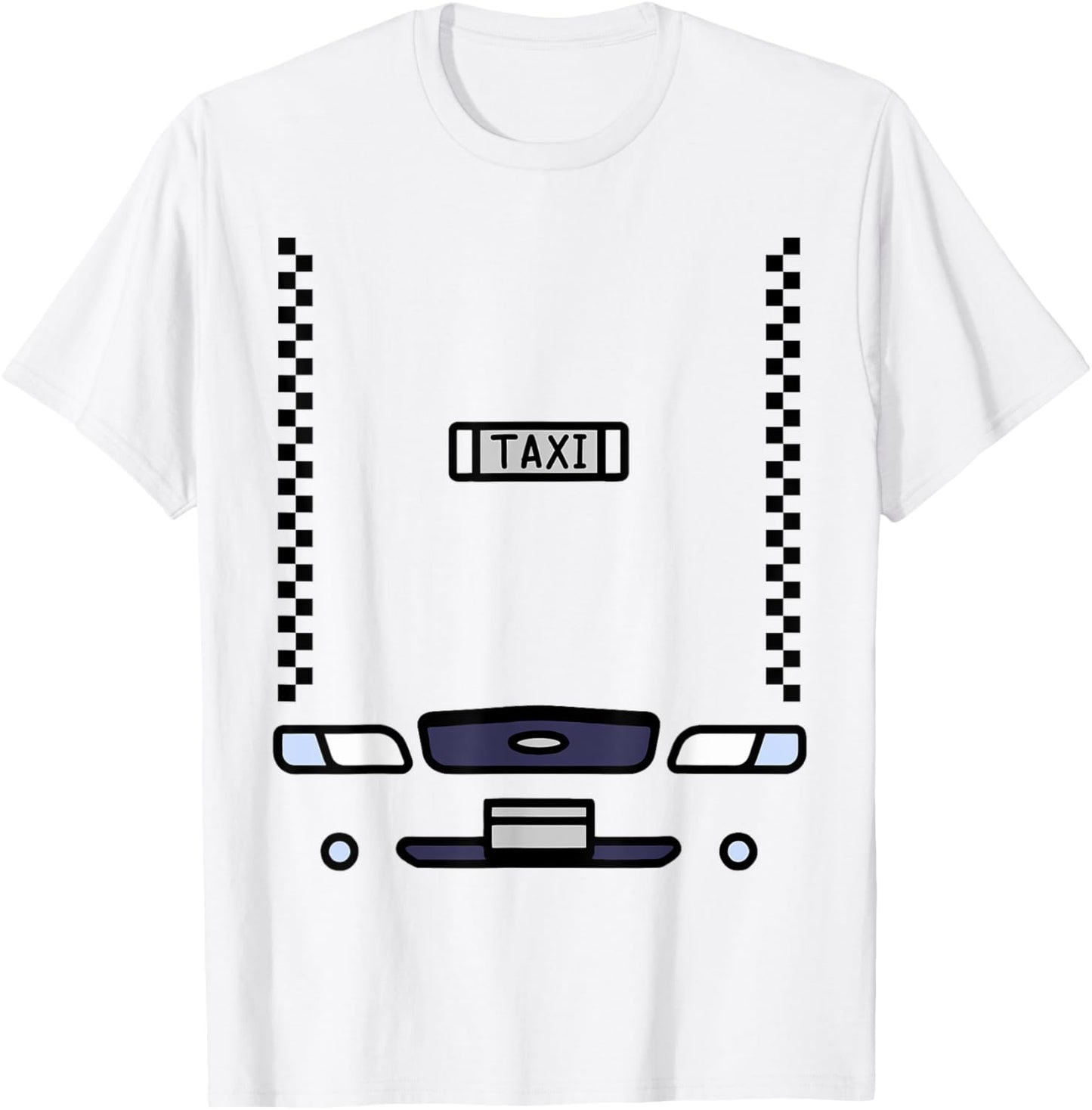 Halloween Budget Costume Yellow Taxi Funny T-Shirt - T-Shirt | White
