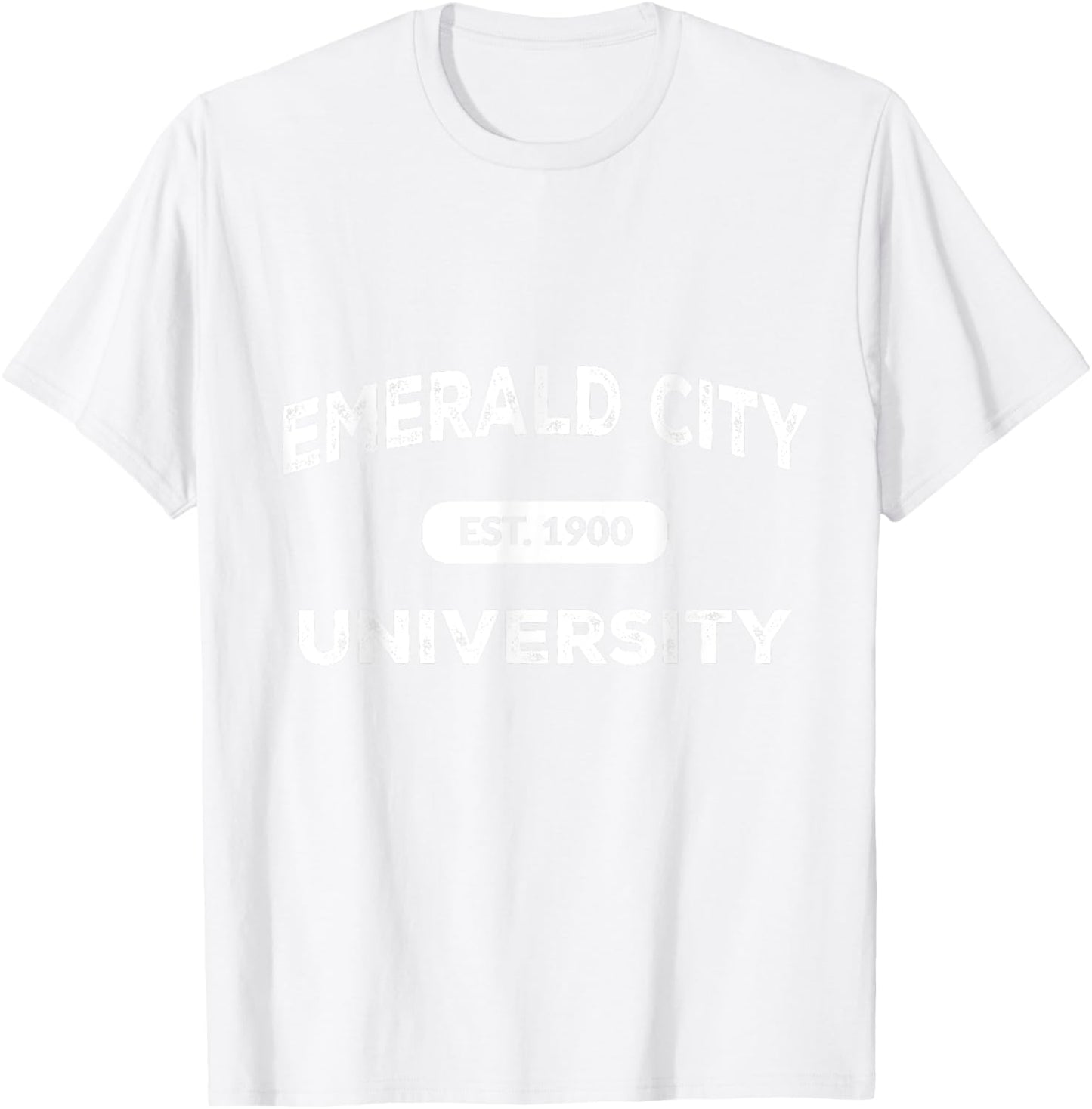 Wizard of Oz Emerald City University Costume Halloween T-Shirt - T-Shirt | White