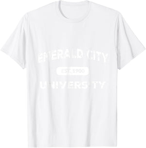 Wizard of Oz Emerald City University Costume Halloween T-Shirt - T-Shirt | White