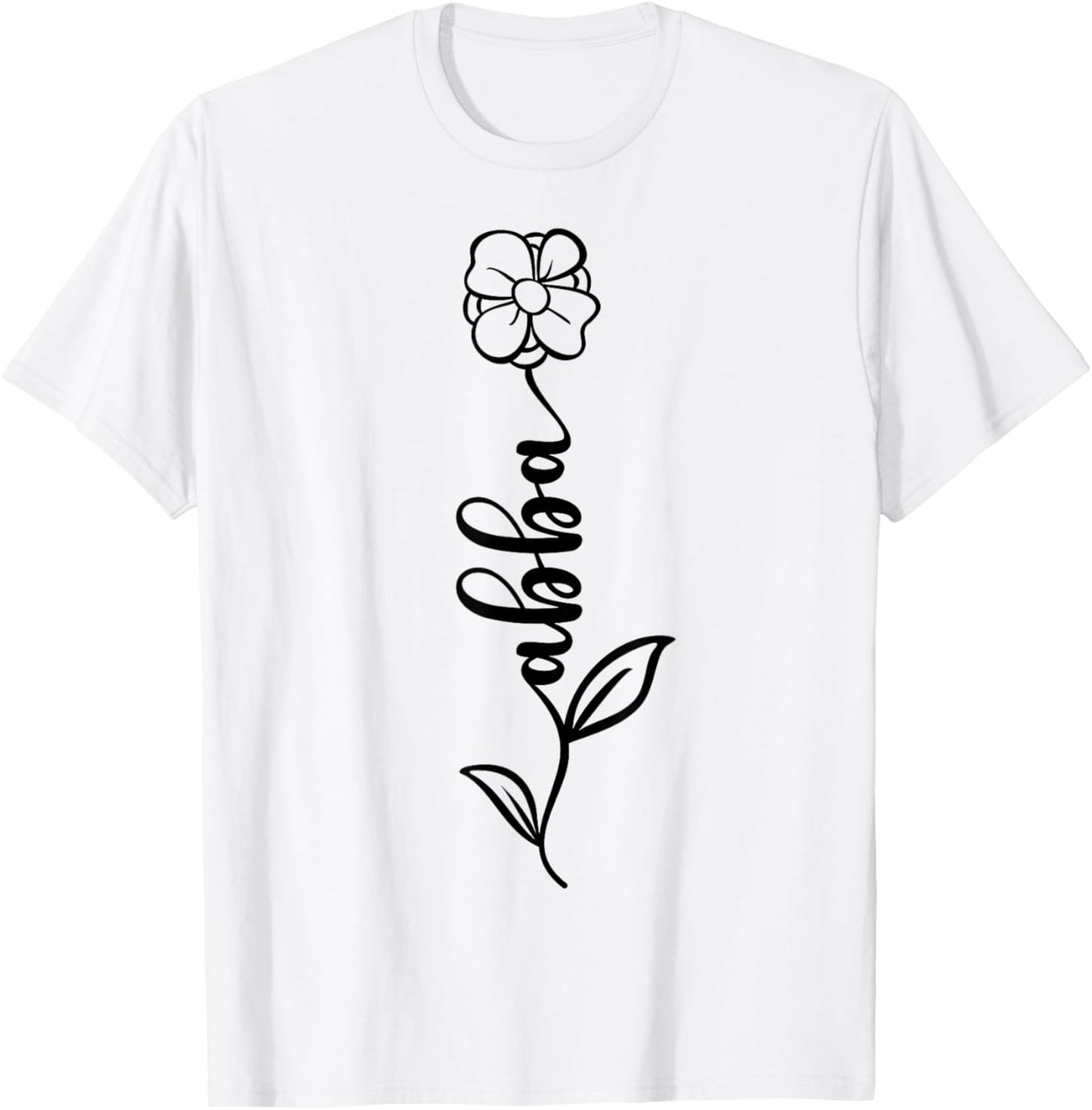 Abba Name Women Men Kids Abba Birthday Shirt Gift Abba Name T-Shirt - T-Shirt | White