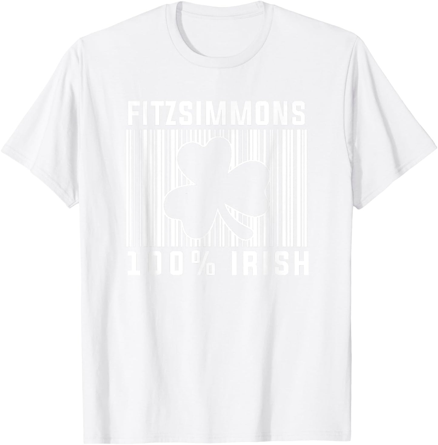 Fitzsimmons Irish Family Name T-Shirt - T-Shirt | White