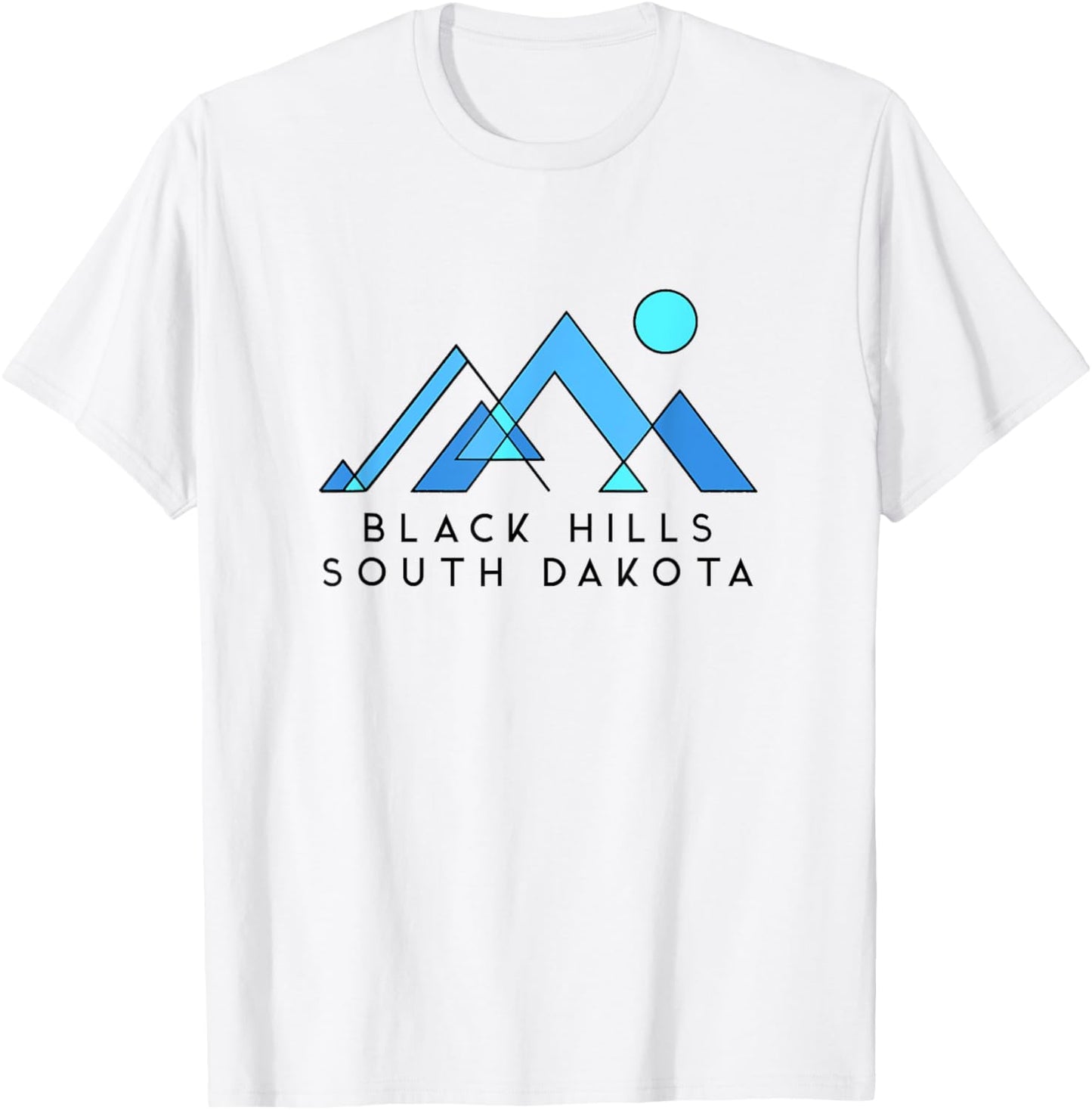 Black Hills South Dakota | Black Hills SD Abstract T-Shirt - T-Shirt | White