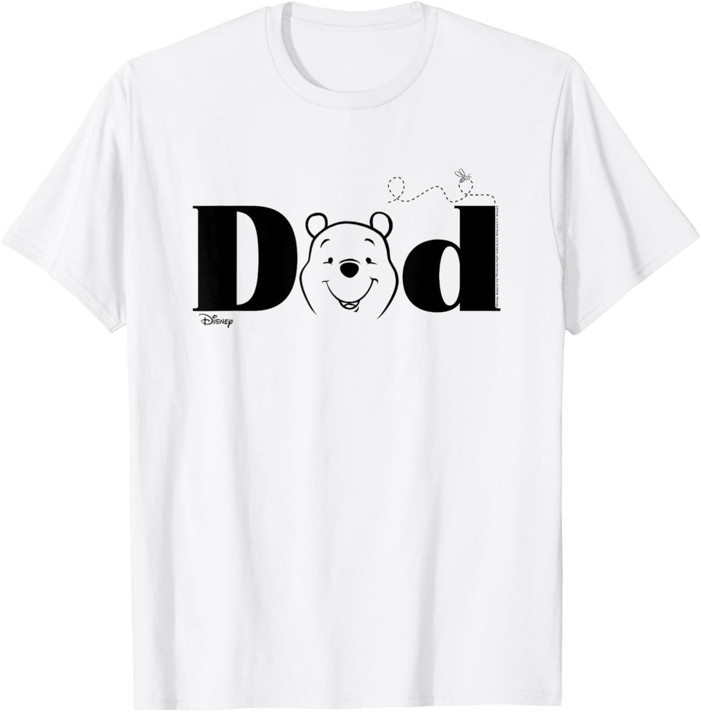 Disney Winnie The Pooh Dad Father's Day T-Shirt - T-Shirt | White