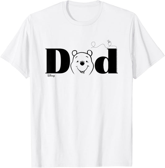 Disney Winnie The Pooh Dad Father's Day T-Shirt - T-Shirt | White