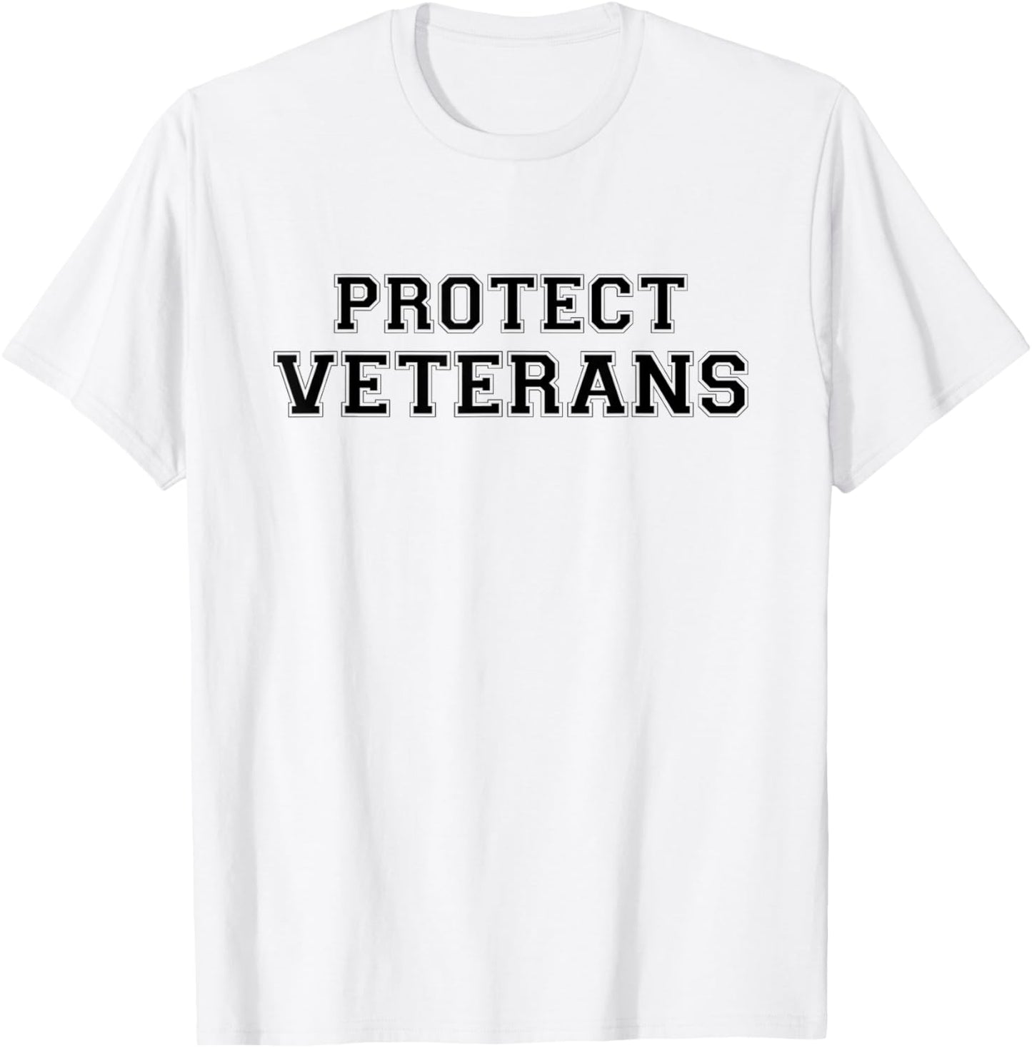 Support the VA and Protect Veterans T-Shirt - T-Shirt | White