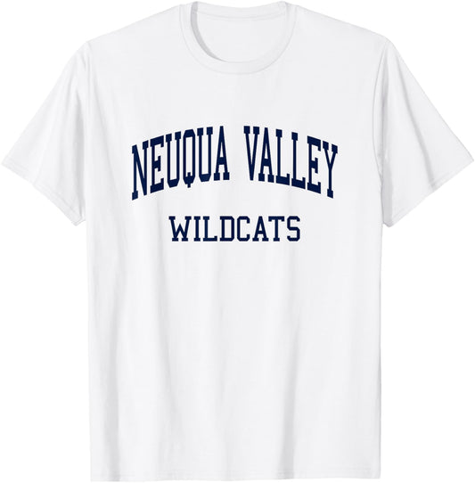 Neuqua Valley HS Naperville IL Retro T-Shirt - T-Shirt | White