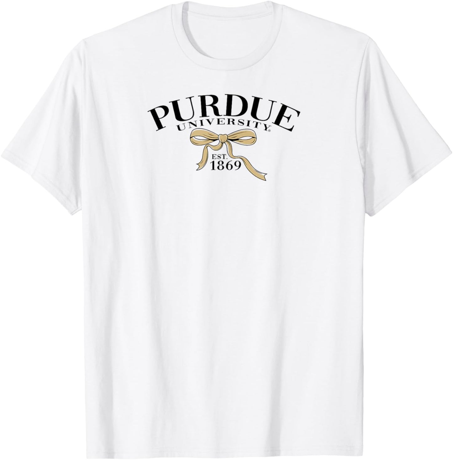 Purdue Boilermakers Bow Arch Officially Licensed T-Shirt - T-Shirt | White
