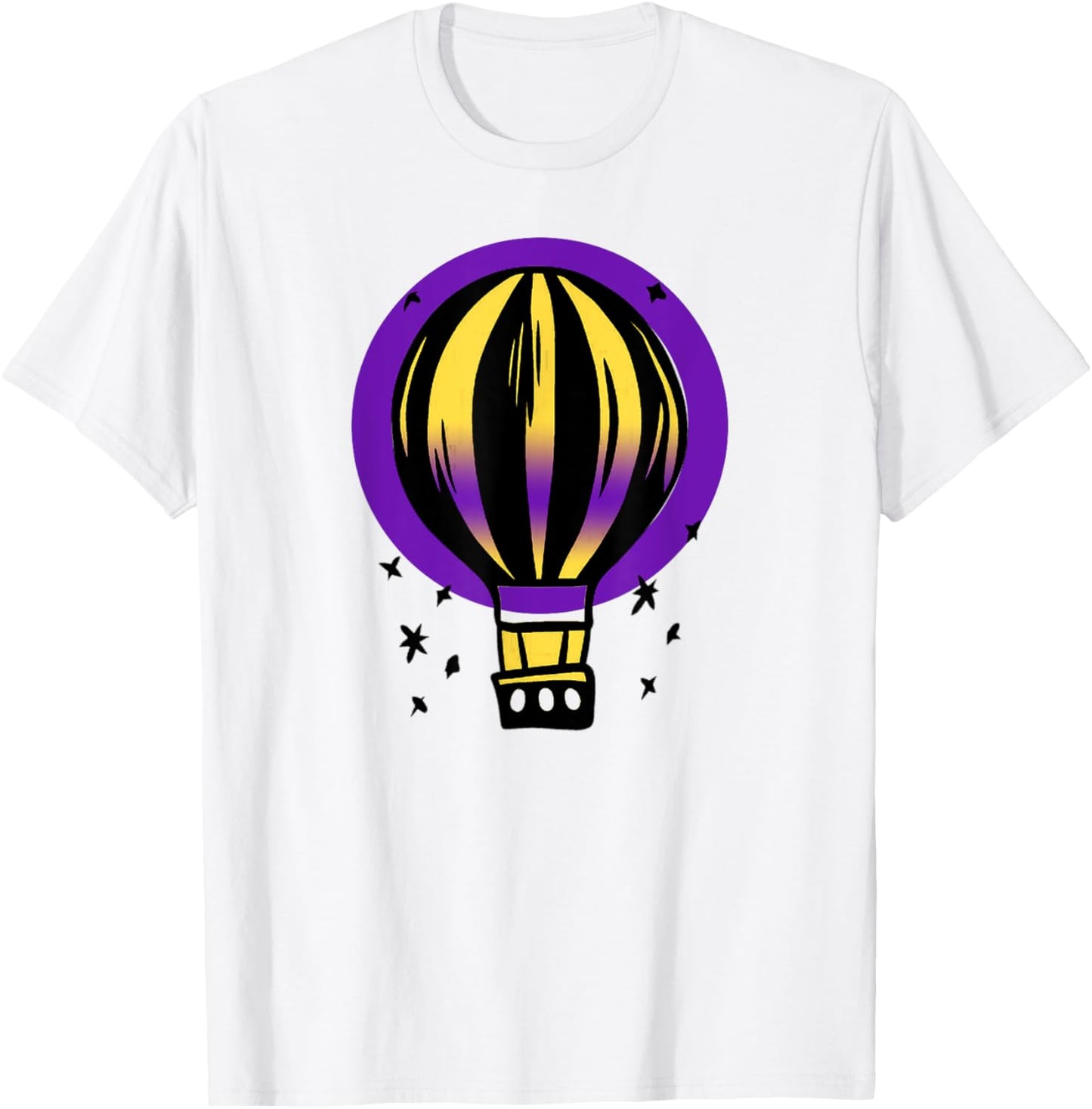 Intersex Pride Hot Air Balloon LGBT Intersex Flag Outdoor T-Shirt - T-Shirt | White
