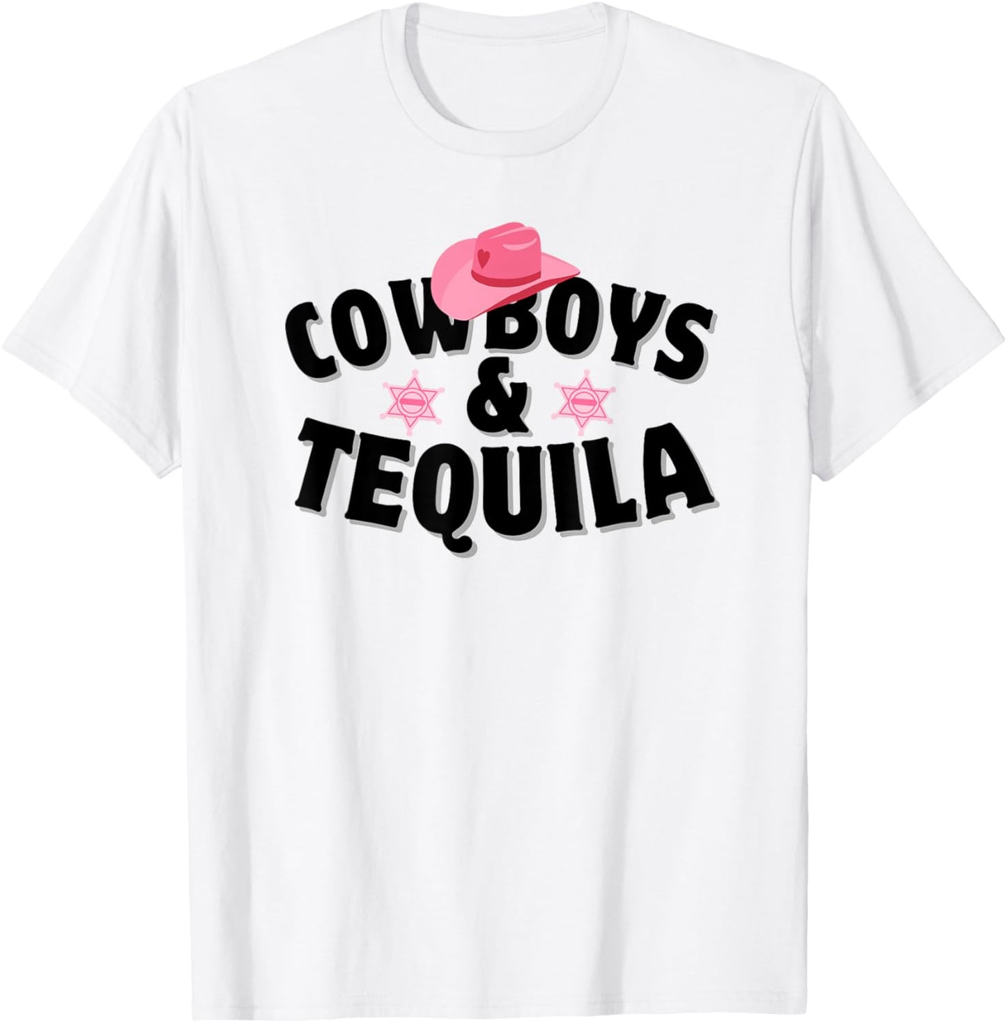 Western Cowgirl Country Music Cowboys And Tequila T-Shirt - T-Shirt | White