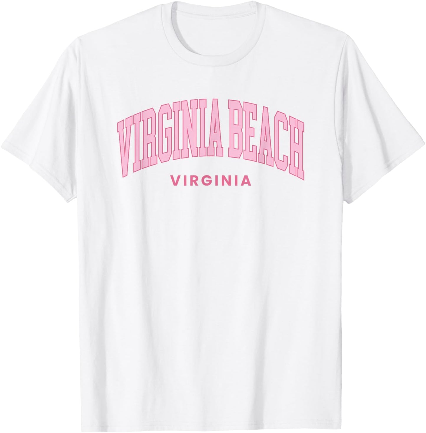 Virginia Beach Virginia Retro Preppy Throwback Girls T-Shirt - T-Shirt | White