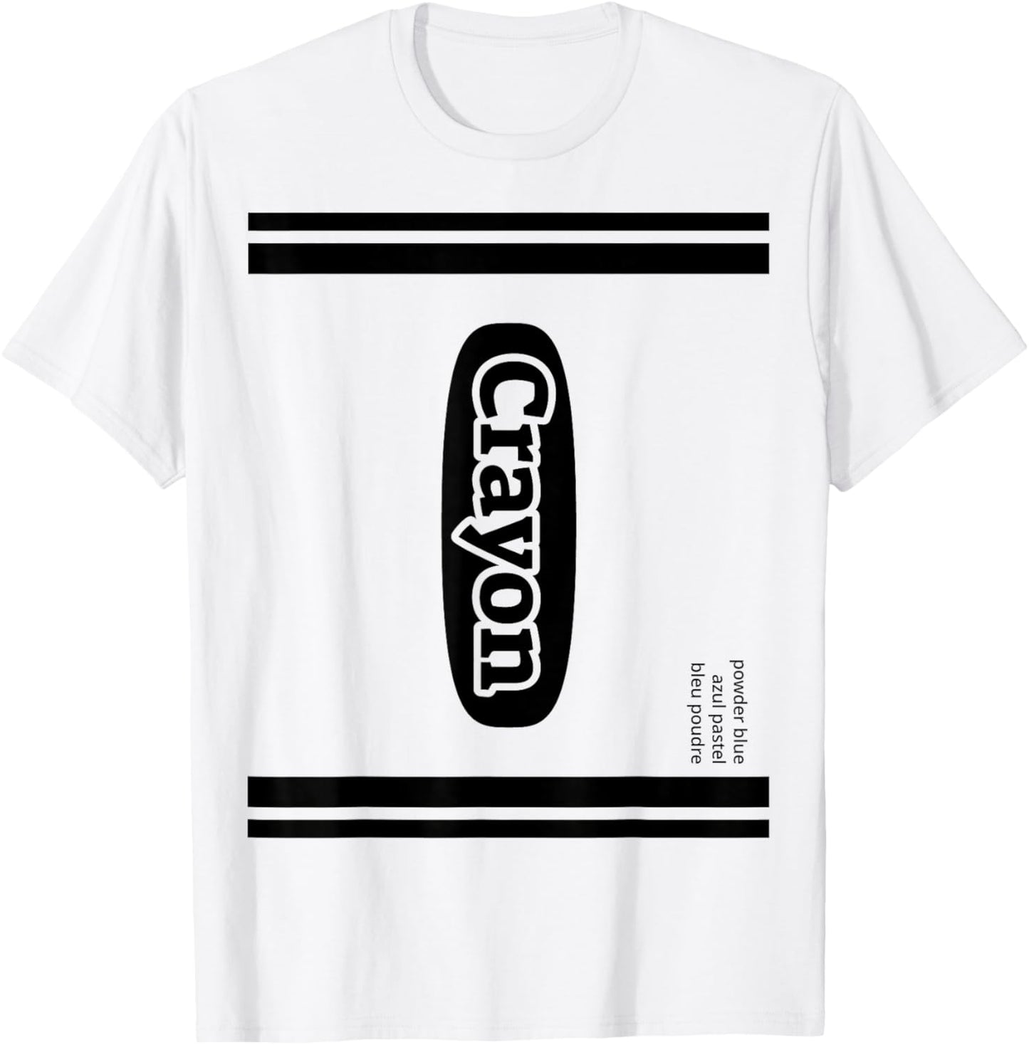Crayon Powder Blue Group Costume T-Shirt - T-Shirt | White