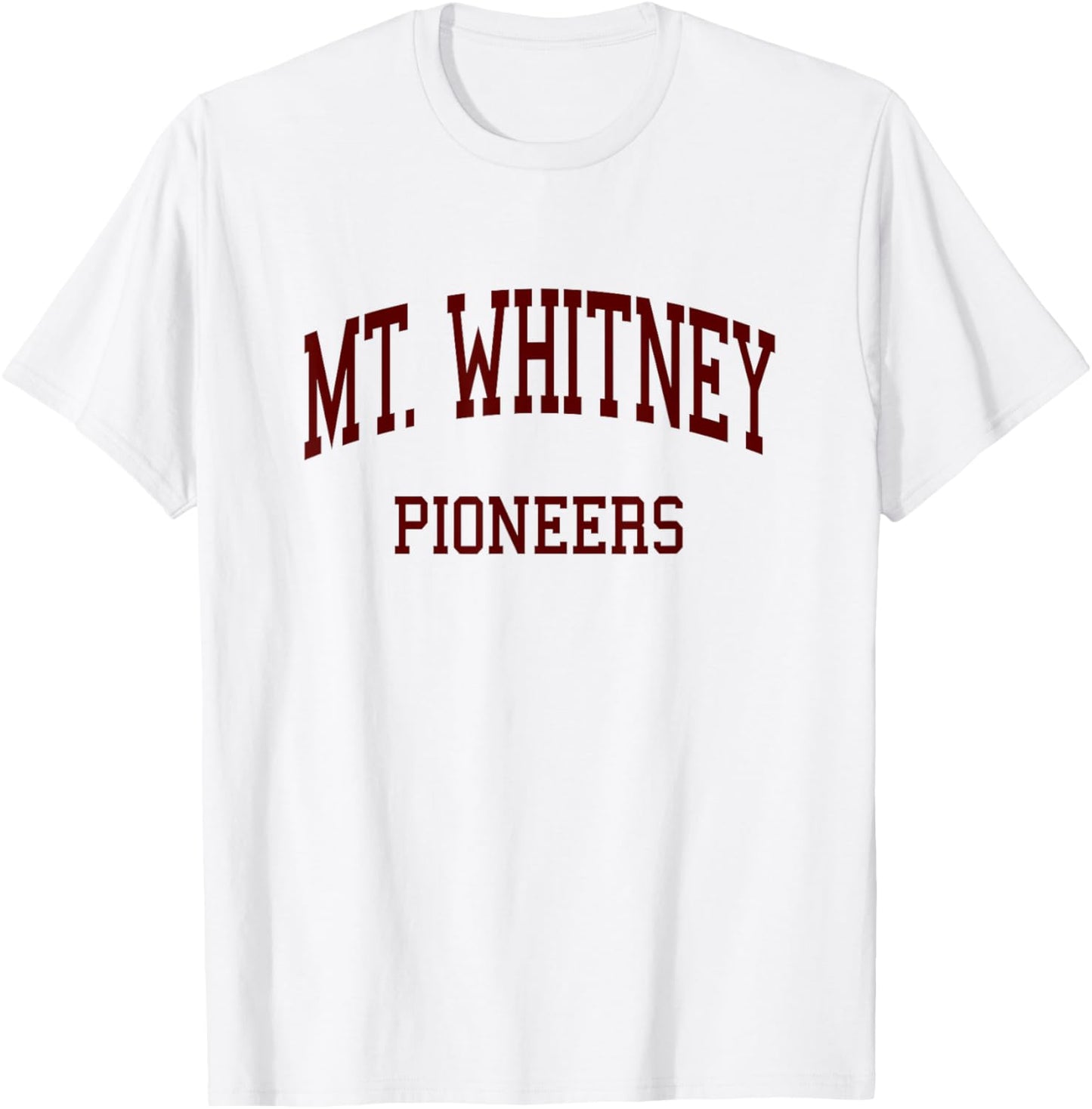 Mt. Whitney High School HS Visalia CA Retro T-Shirt - T-Shirt | White