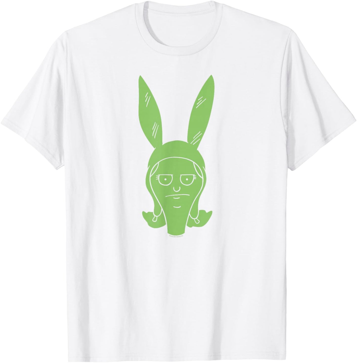 Bob's Burgers Iconic Louise Belcher Big Face Chest Portrait T-Shirt - T-Shirt | White