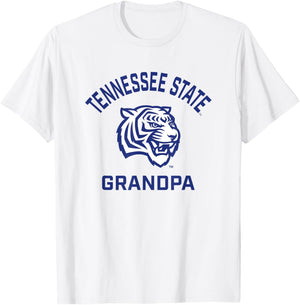 Tennessee State University TSU Tigers Arched Grandpa T-Shirt - T-Shirt | White