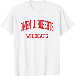 Owen J. Roberts High School HS Pottstown PA Retro T-Shirt - T-Shirt | White