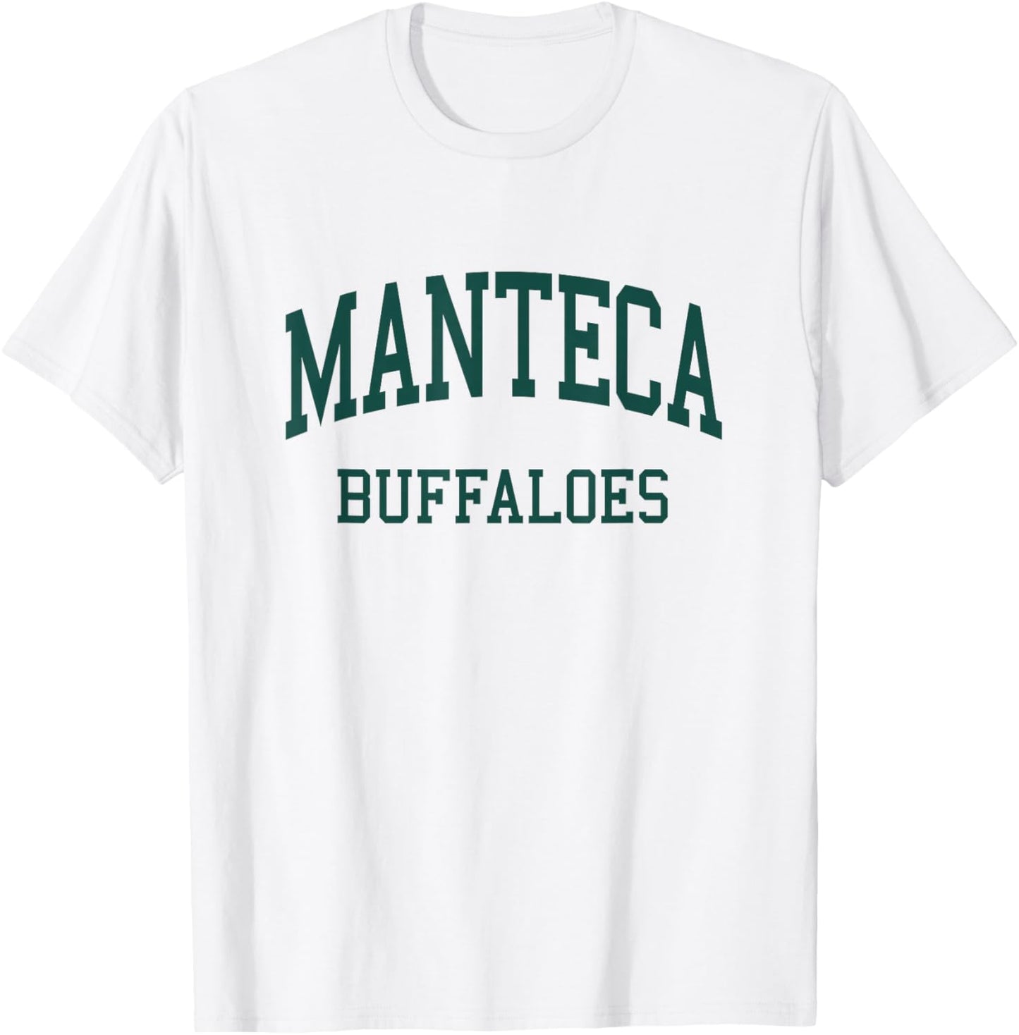 Manteca High School HS Manteca CA Retro T-Shirt - T-Shirt | White