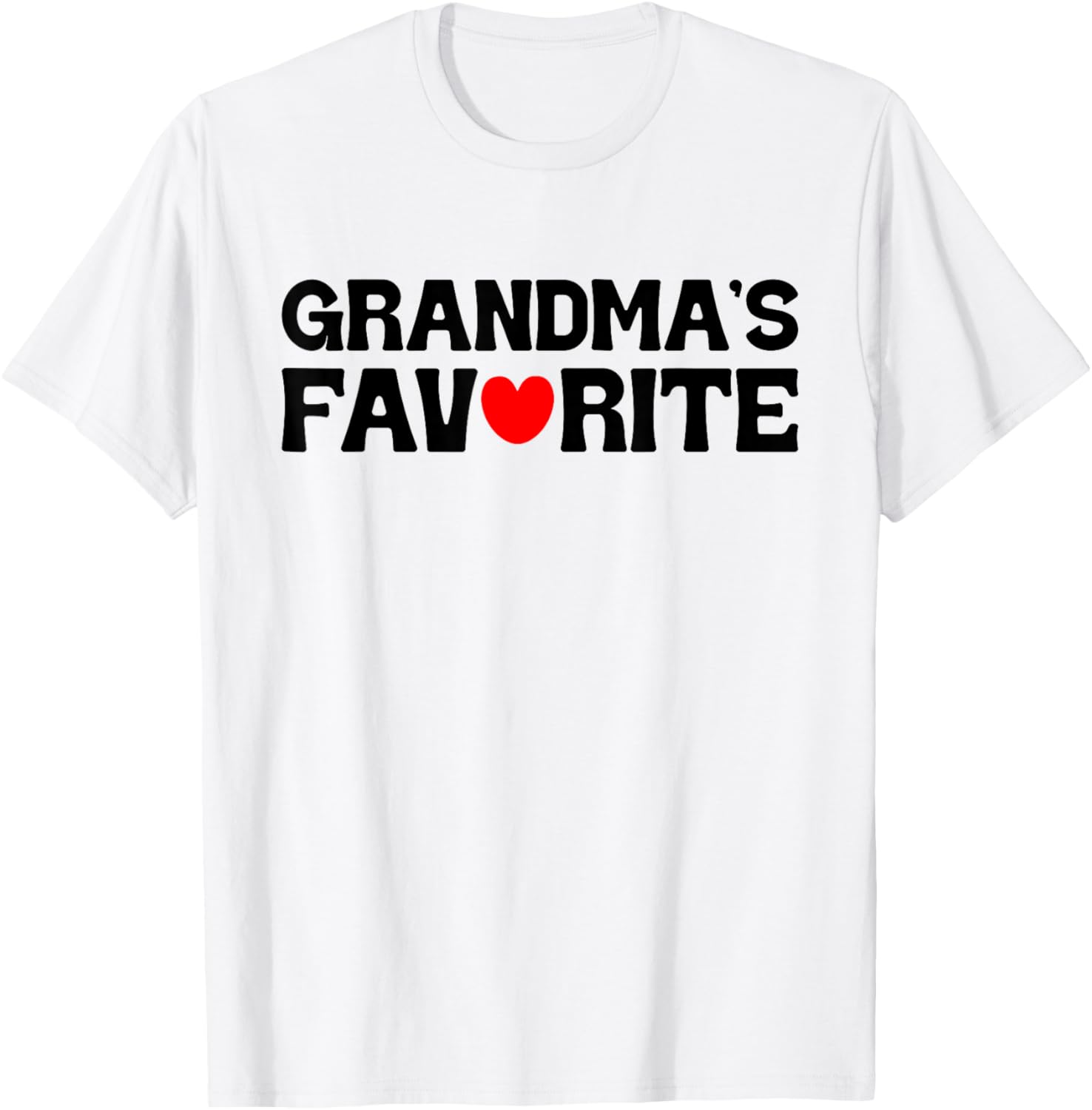 Grandma's Favorite Cute Family for Grandson Granddaughter T-Shirt - T-Shirt | White