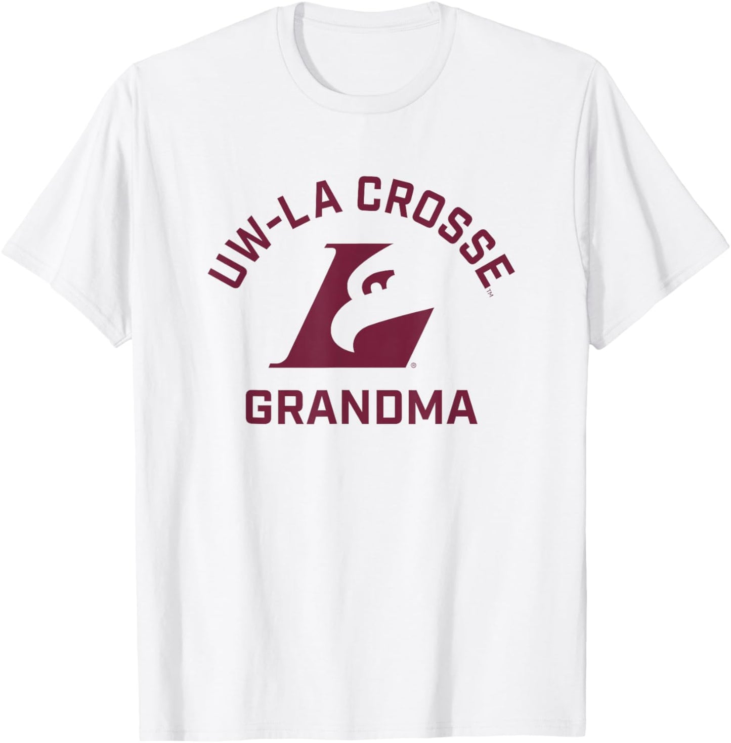 University of Wisconsin-La Crosse Eagles Arched Grandma T-Shirt - T-Shirt | White