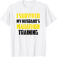 I Survived My Husband's Marathon Training, Running T-Shirt - T-Shirt | White