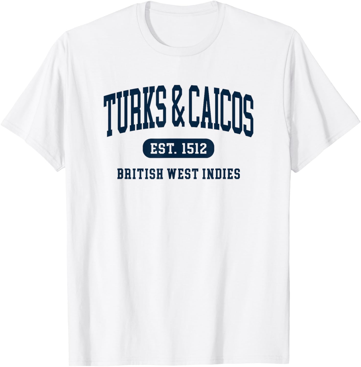 Turks and Caicos Islands Retro Preppy Throwback Souvenir T-Shirt - T-Shirt | White