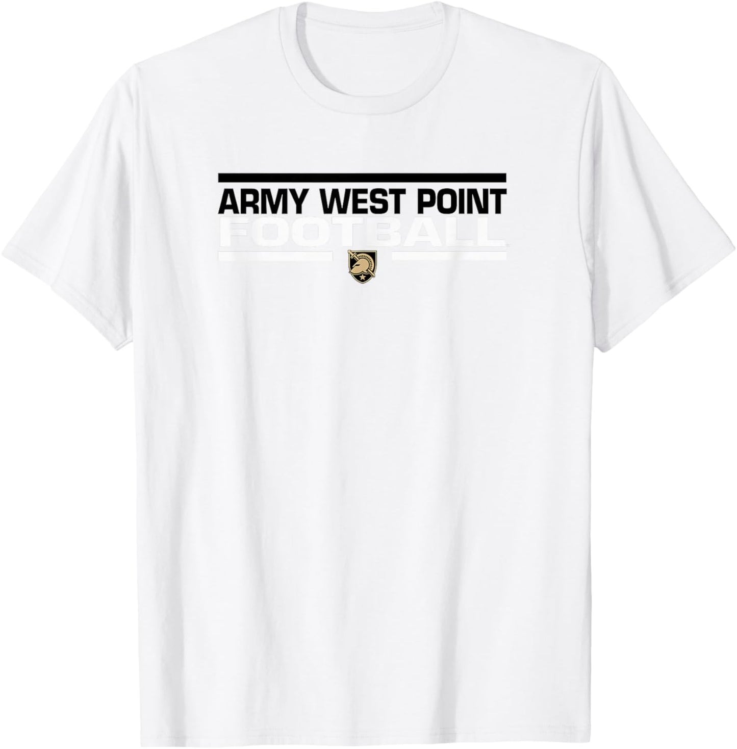 Army Black Knights Football Tackle Gray Officially Licensed T-Shirt - T-Shirt | White