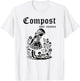 Compost Your Enemies Vintage Funny T-Shirt - T-Shirt | White