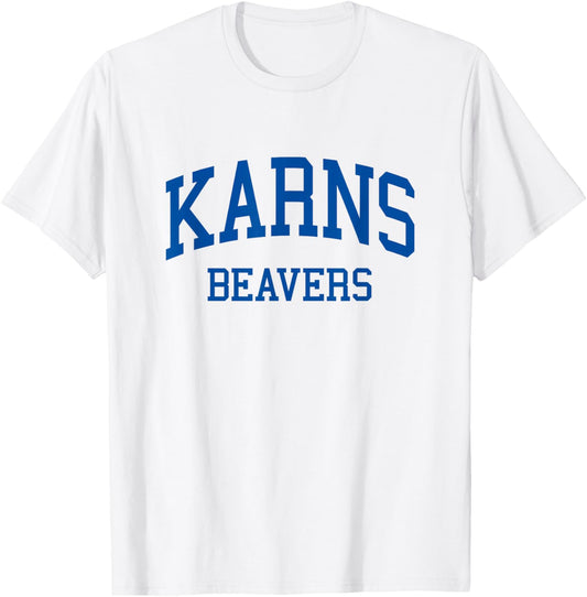 Karns High School HS Knoxville TN Retro T-Shirt - T-Shirt | White