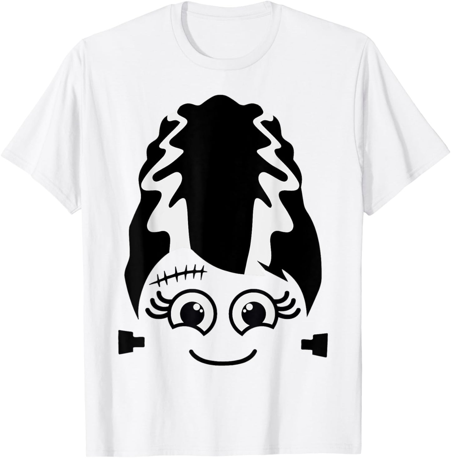 Bride of Frankenstein Cute Monster Halloween Costume T-Shirt - T-Shirt | White