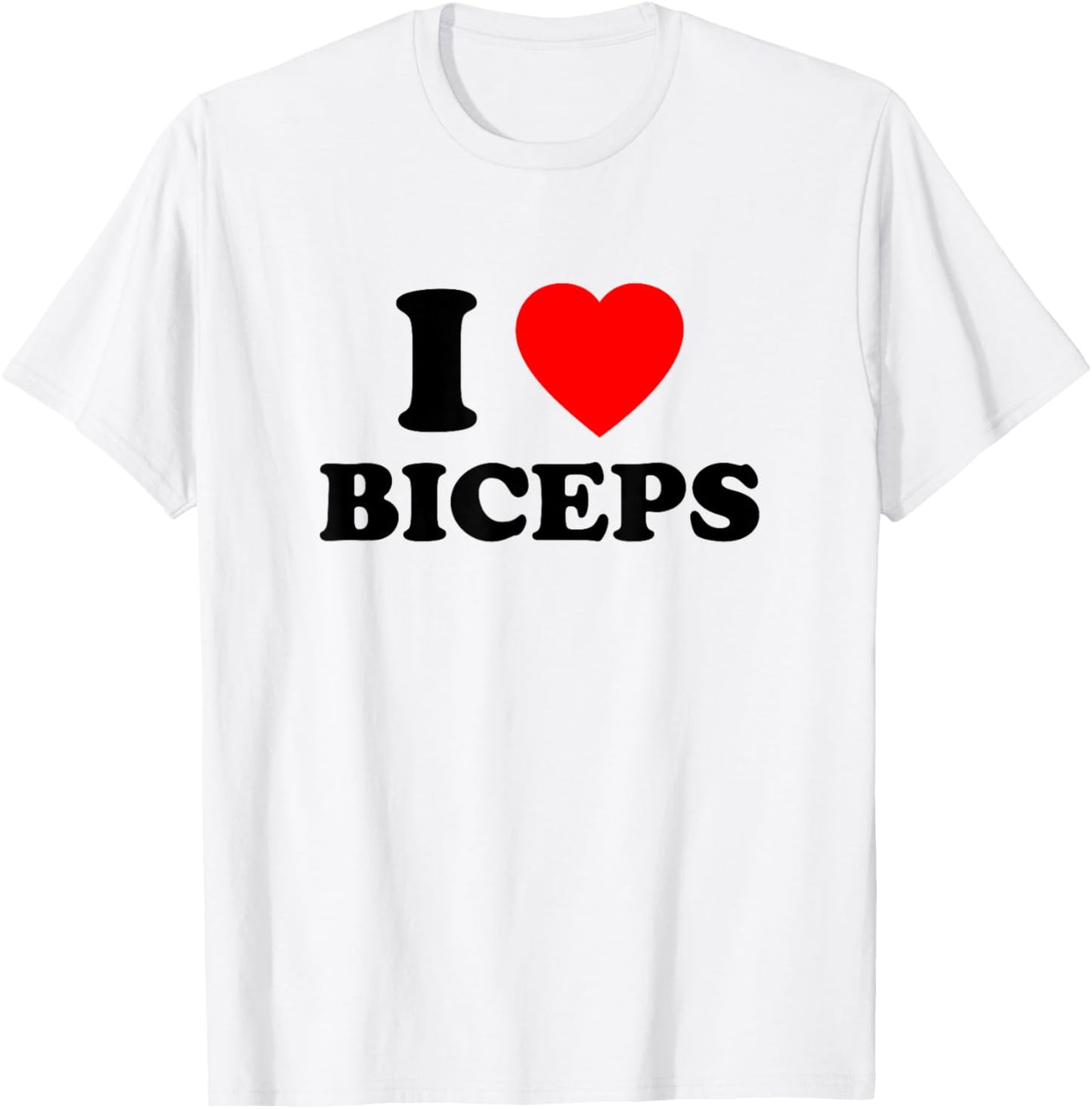 I Love Bizeps T-Shirt - T-Shirt | White