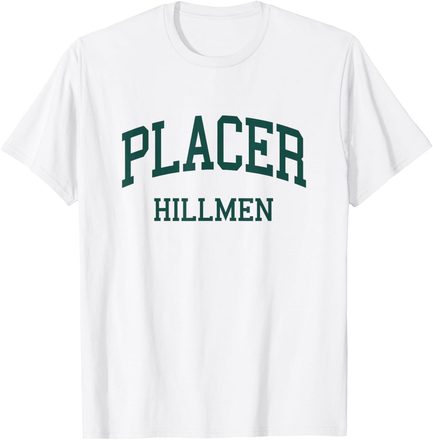 Placer High School HS Auburn CA Retro T-Shirt - T-Shirt | White