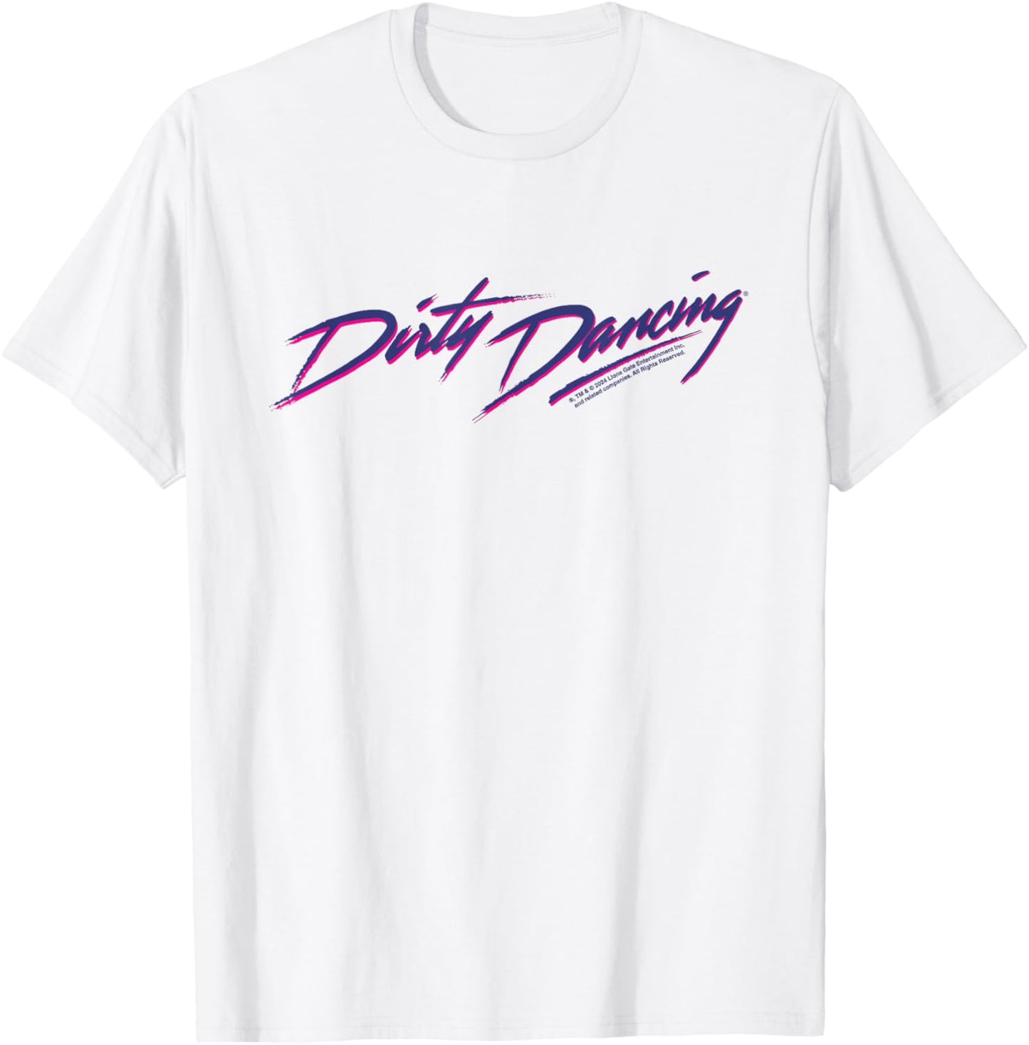 Dirty Dancing Classic Text Movie Logo T-Shirt - T-Shirt | White
