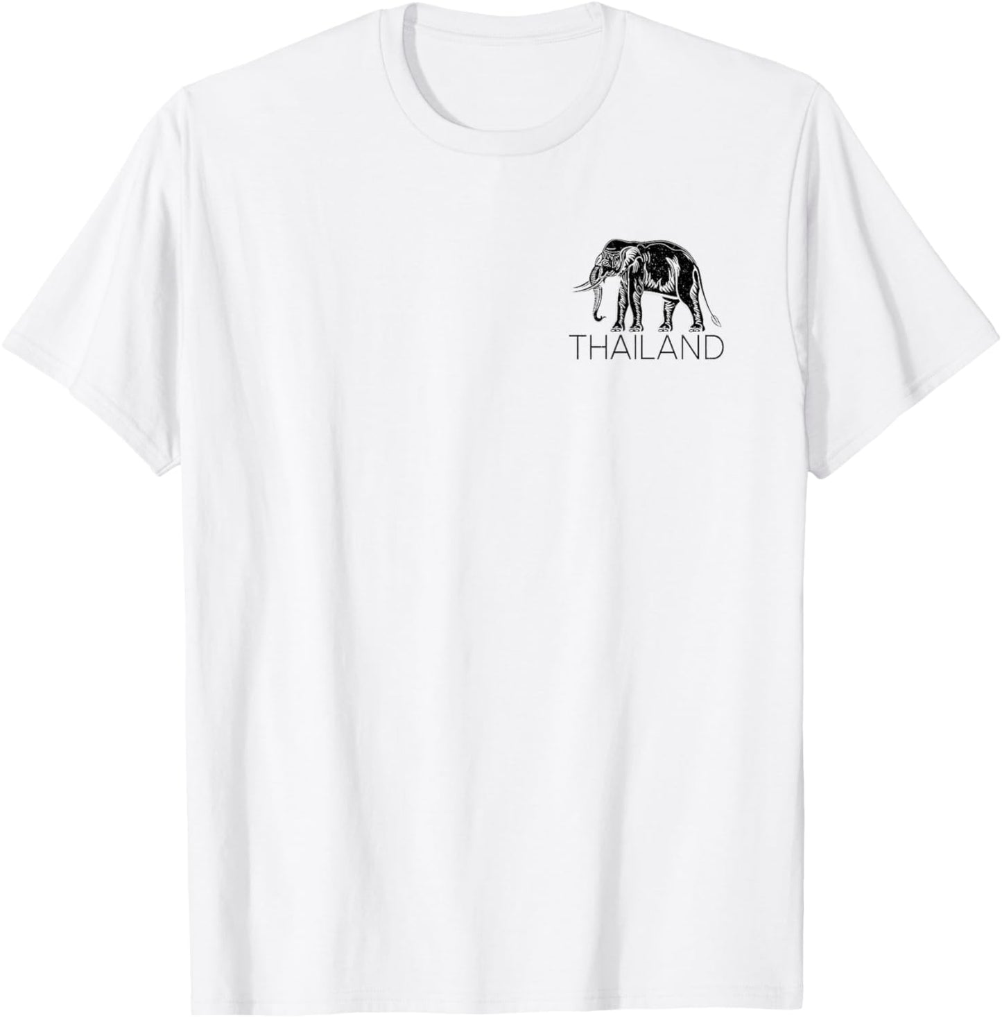 Thailand Elephant Symbol Siam Flag Thai Emblem T-Shirt - T-Shirt | White