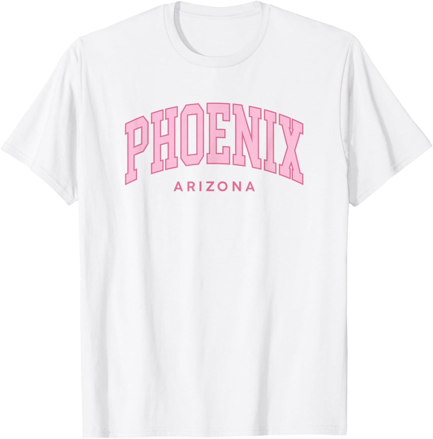 Phoenix Retro Preppy Throwback Girls Arizona Pink T-Shirt - T-Shirt | White