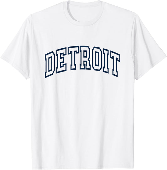 DETROIT - Throwback Design - Classic T-Shirt - T-Shirt | White