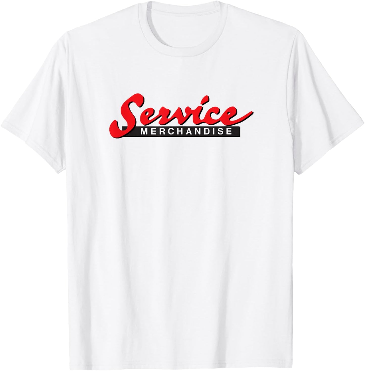 Service Merchandise Classic 1980s Retro Graphic T-Shirt - T-Shirt | White