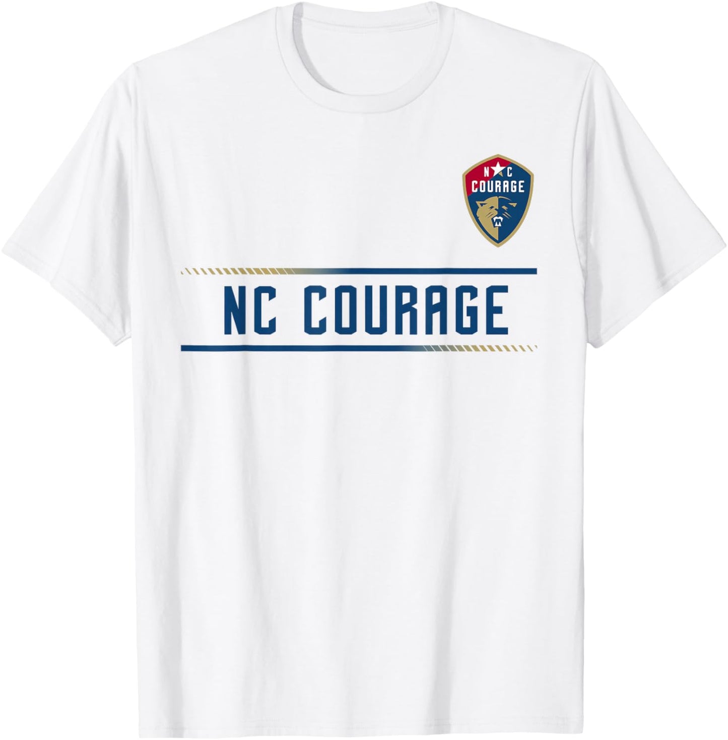 Officially Licensed North Carolina Courage NWSL Apparel T-Shirt - T-Shirt | White