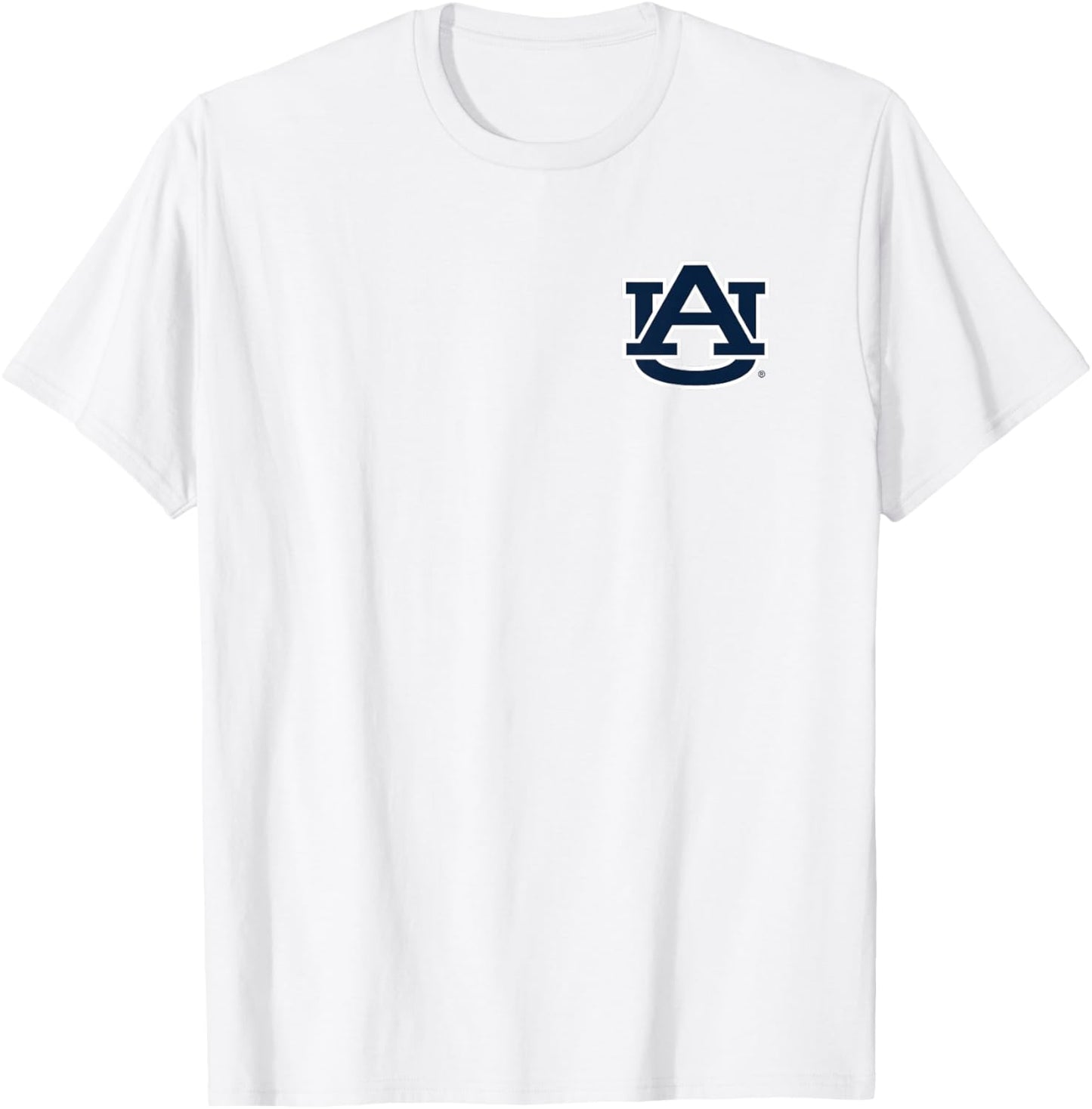 Auburn Tigers Front/Back Orange Officially Licensed T-Shirt - T-Shirt | White