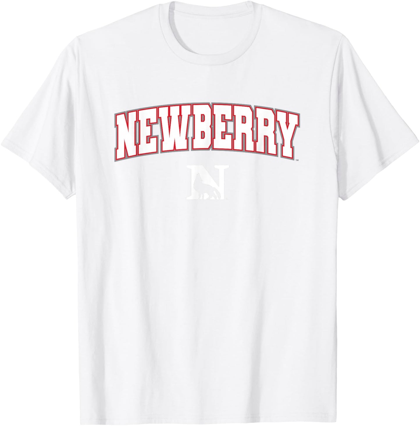 Newberry College Wolves Arch Logo T-Shirt - T-Shirt | White