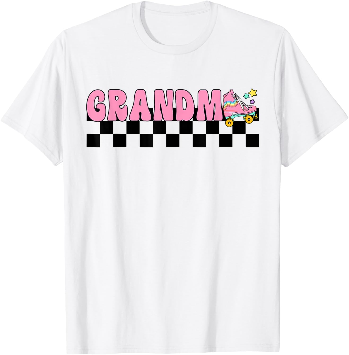 Grandma Rolling Into Birthday Roller Skating Family Matching T-Shirt - T-Shirt | White