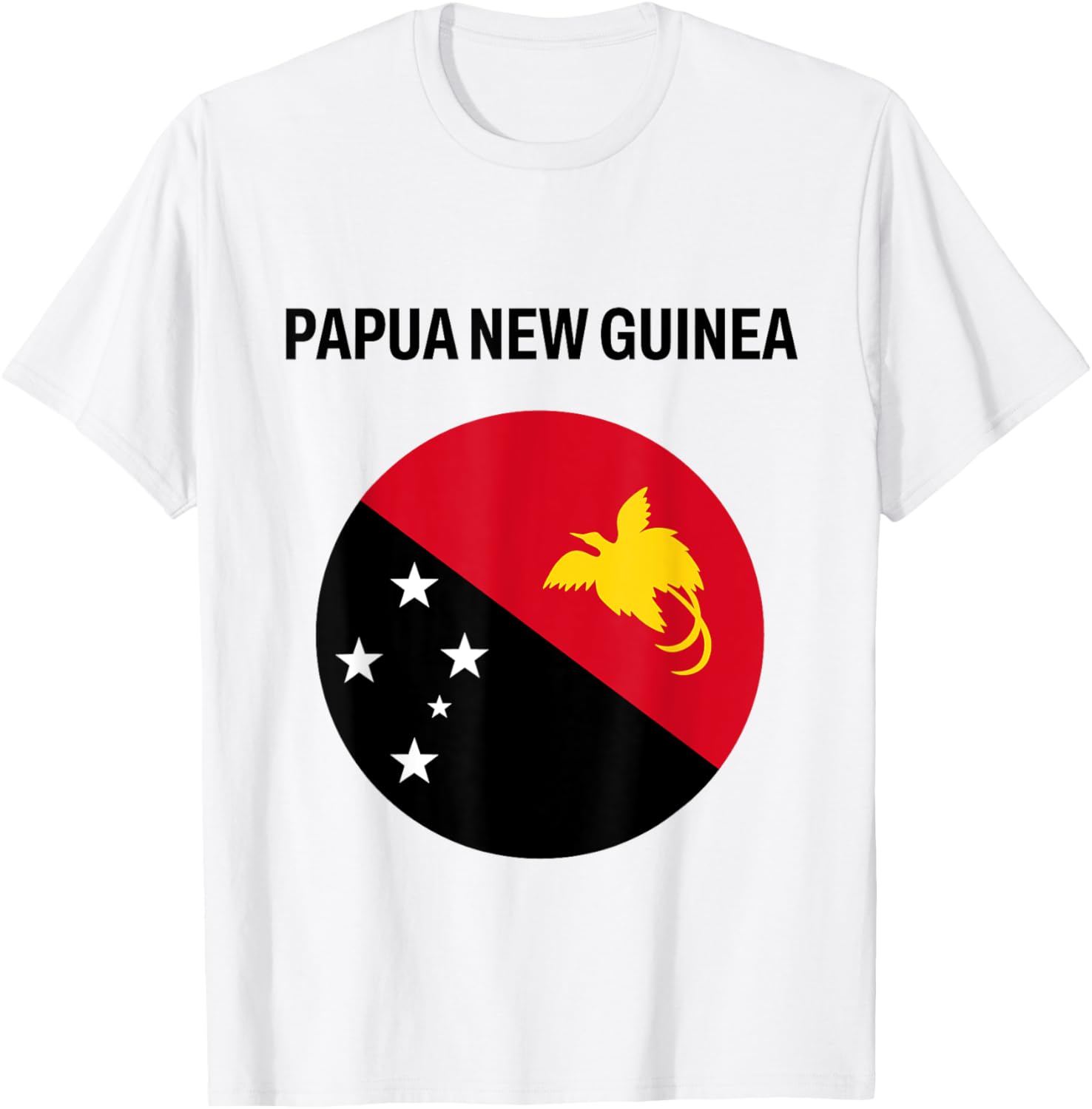 Papua New Guinea Flag Modern T-Shirt - T-Shirt | White