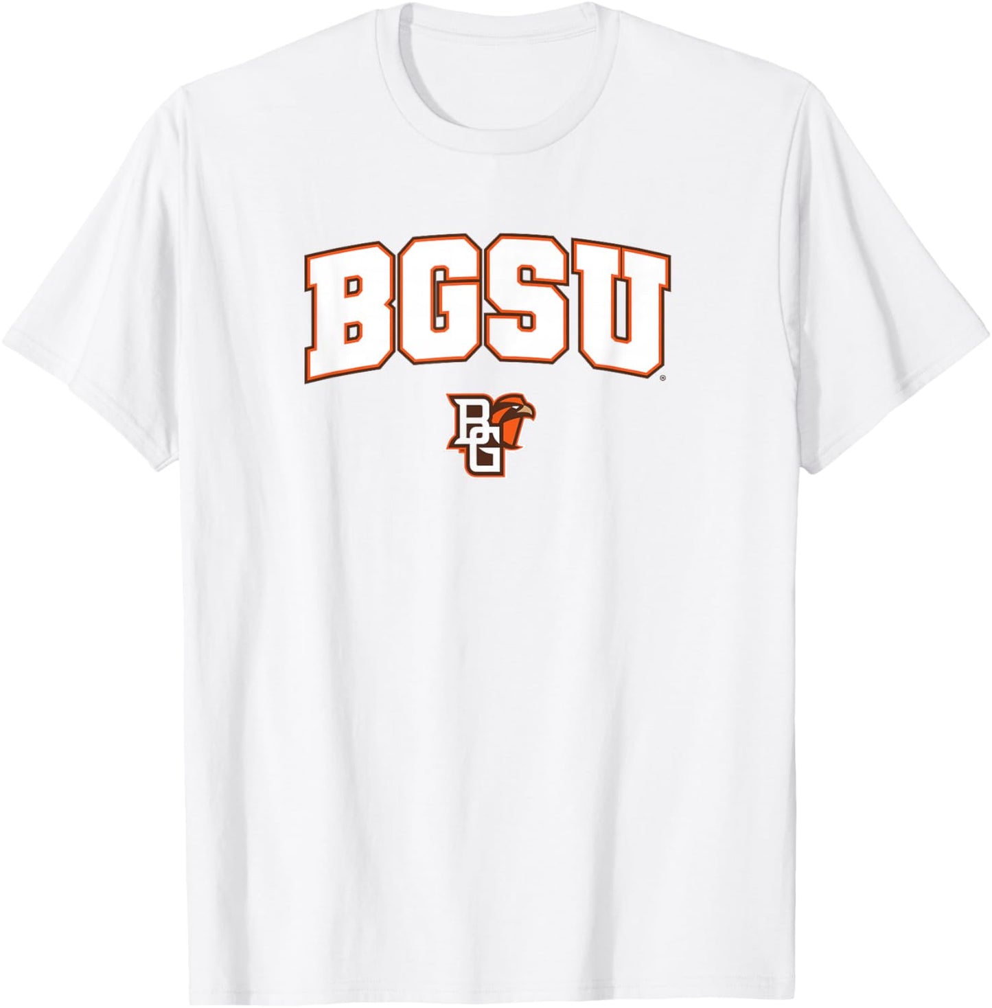 Bowling Green BGSU Falcons Arch Logo T-Shirt - T-Shirt | White