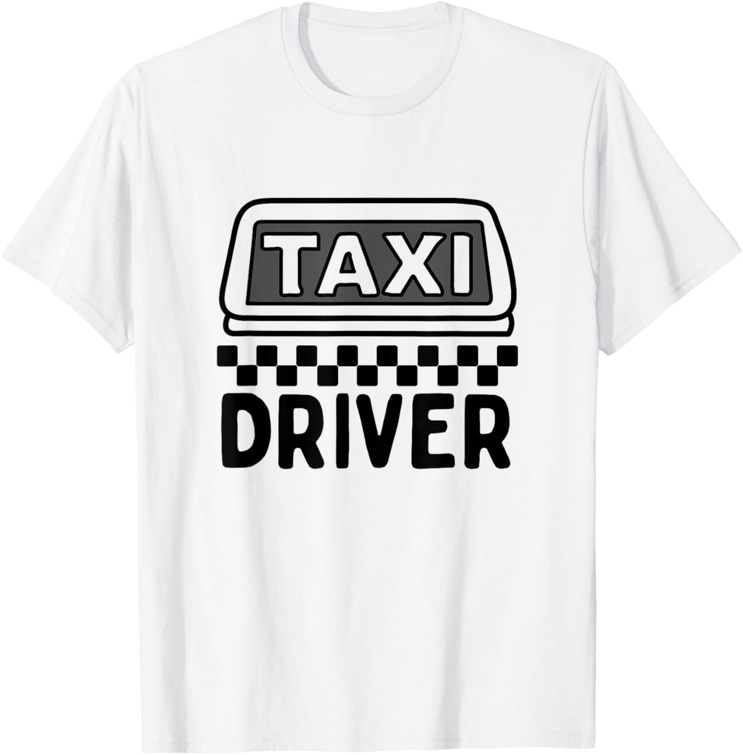 Yellow Taxi Costume Halloween Taxi Driving Funny Taxi Driver T-Shirt - T-Shirt | White