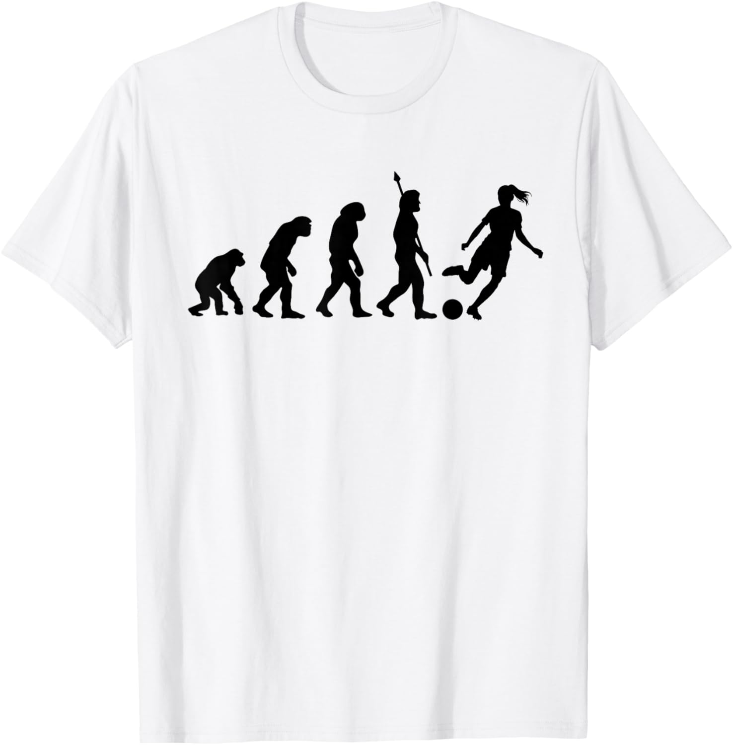 Soccer Evolution Play Like a Girl T-Shirt - T-Shirt | White