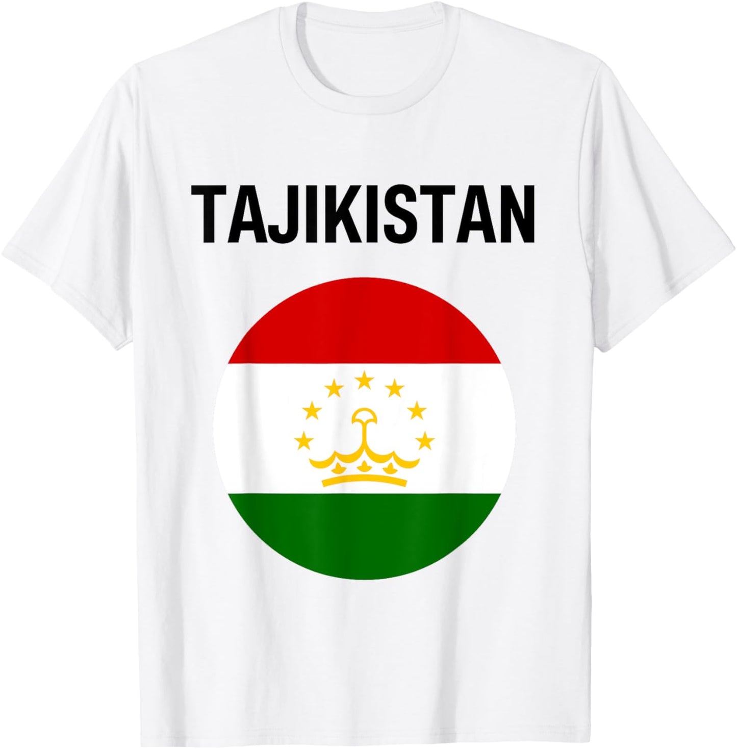 Tajikistan Flag Modern T-Shirt - T-Shirt | White