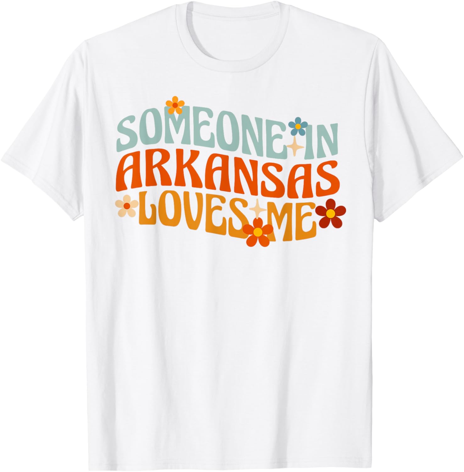 Someone In Arkansas Loves Me Natural State T-Shirt - T-Shirt | White