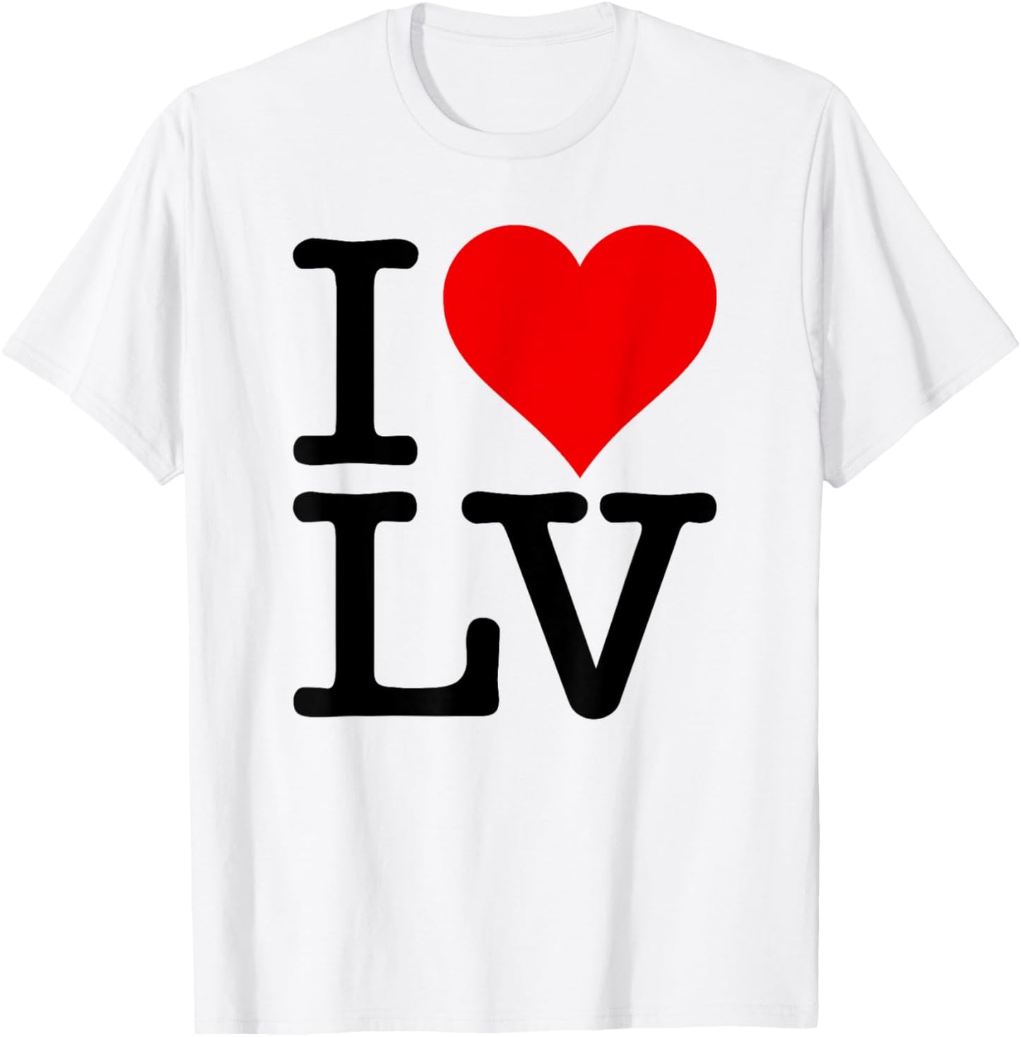Love Heart Las Vegas Nevada LV T-Shirt - T-Shirt | White